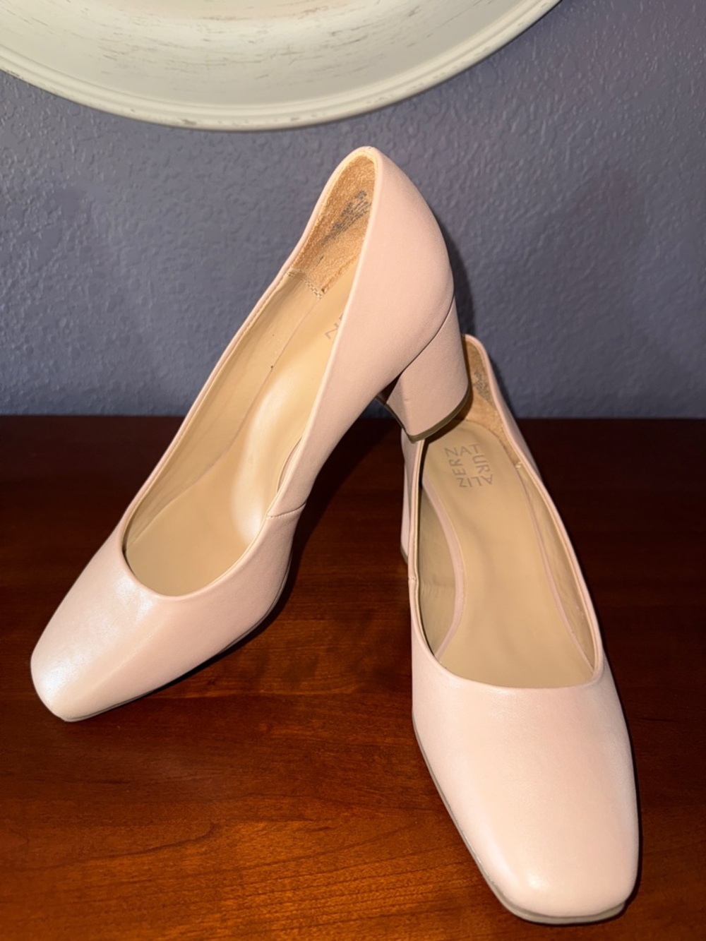 Naturalizer Tan/Nude Block Heel Pumps